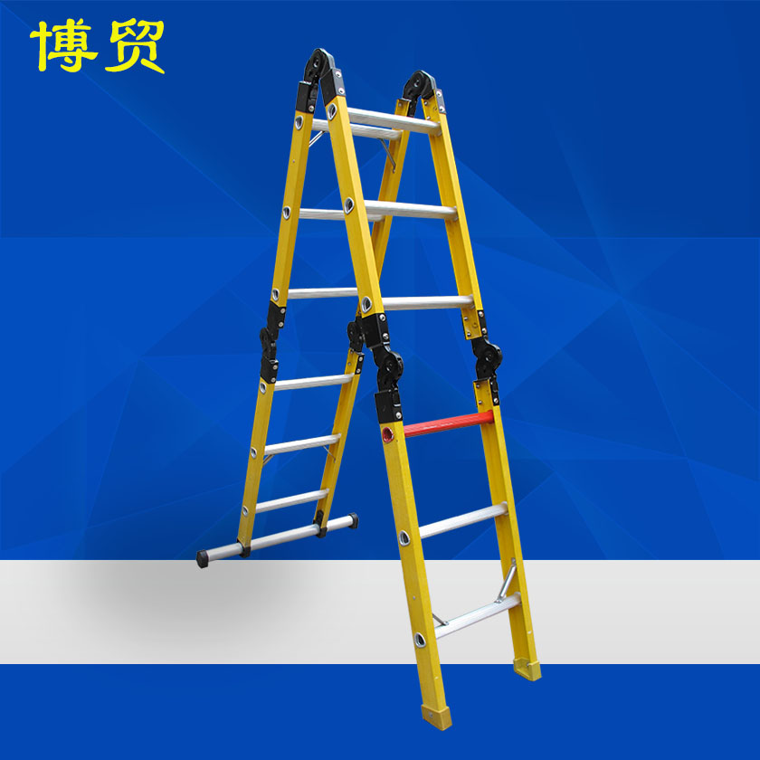 欧标 35KV绝缘六枢纽折叠梯JY13-绝缘梯-尊龙凯时